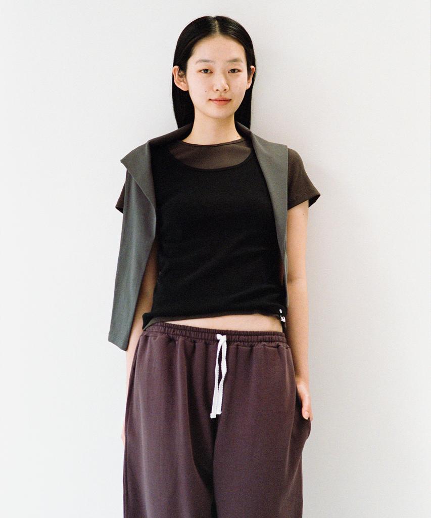 Ohesio Two-Way Straight Pants, Burgundy