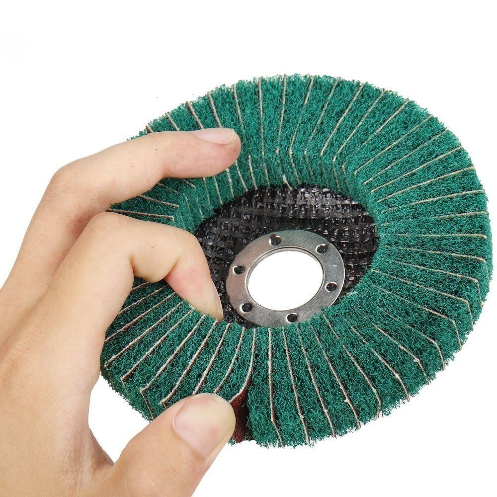 10cm Polishing Wheel Nylon Fiber Flap Non-woven Grinding Disc  Metal Stainless Steel