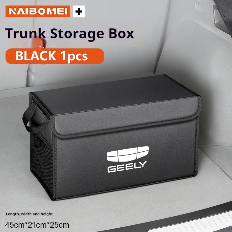 For GEELY Coolray X7 EX5 Emgrand Monjaro 2026, Car Trunk Foldable Storage Box Large-Capacity Stowing Tidying Bag Car Accessories
