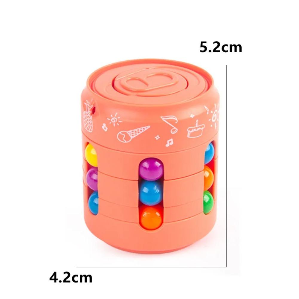 Magic Rotating Beans Puzzle Cube Game Kid's Adult Fingertips Fidget Decompression Game Montessori Educational Toys Children Gift