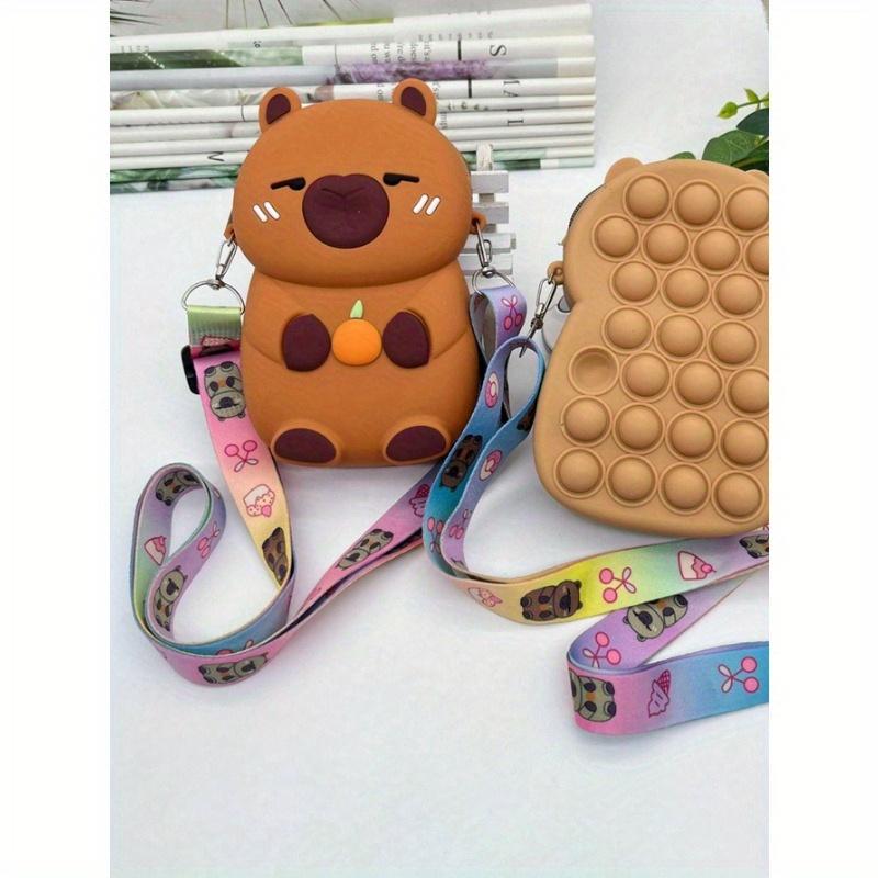 1pc Silicone Crossbody Bag, Waterproof, Lightweight, Foldable With Removable Shoulder Strap, Zip Closure, Unisex Outdoor Party Mini Coin Purse