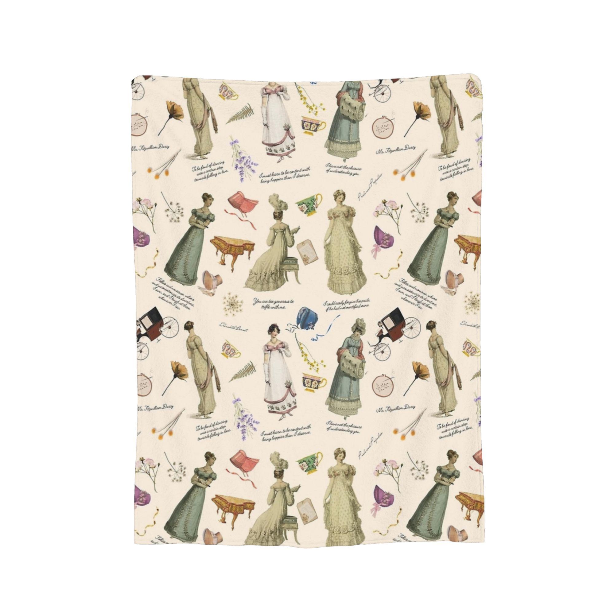 

Гордость и предубеждение Цитаты Мисс Беннет Джейн Остин Розовые Пледы Фланелевые Ультрамягкие Пледы для Постельного белья Спальни Покрывало 30x40in