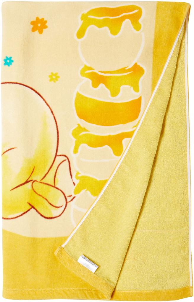 Marushin Towel Disney Winnie the Pooh Nap 2125018000 Children's Blanket, Character, Yellow, Cute, 100% Cotton, Girls' Blanket, Summer, Daycare,