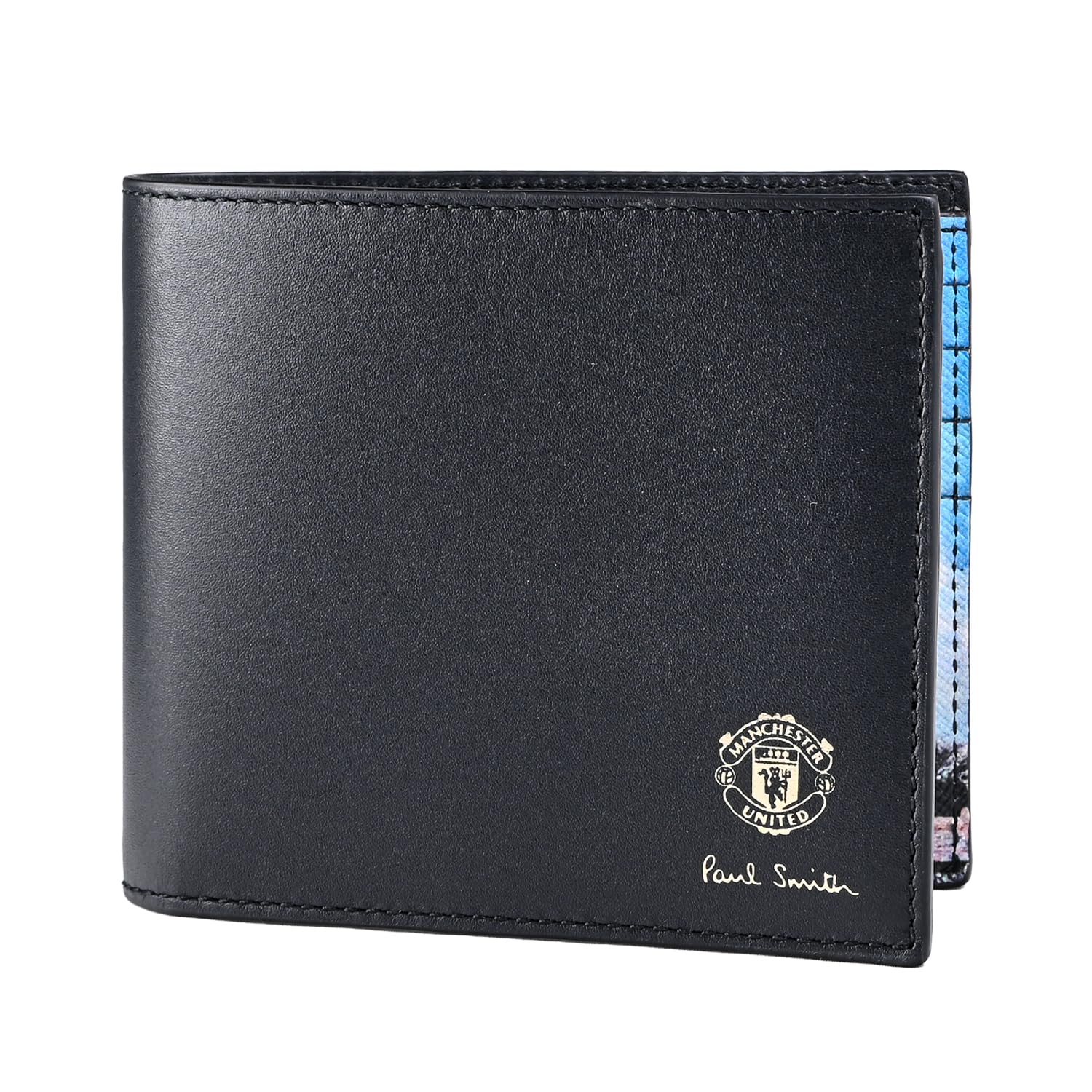 

Paul Smith Manchester United Bifold Wallet Coin 4832 AMUREF 79 Men s (No Purse), Black, [Used] чорний