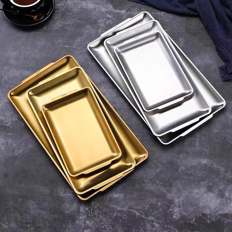 Premium Gold 304 Stainless Steel Serving Tray