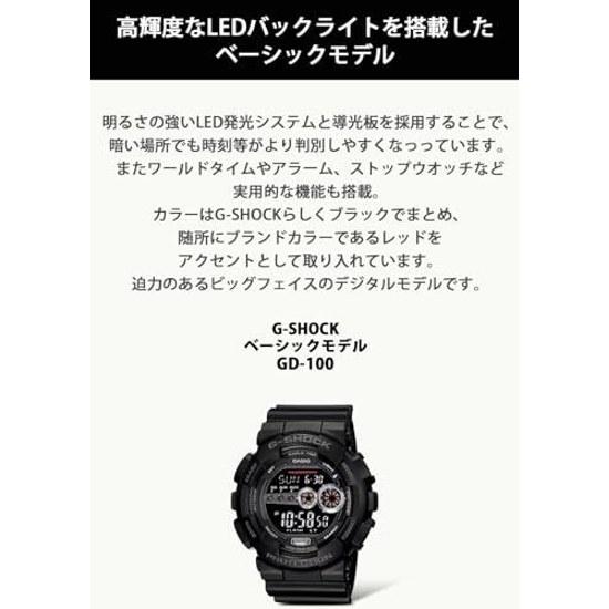 Casio G-Shock Wristwatch GD-100-1BJF Mens Black