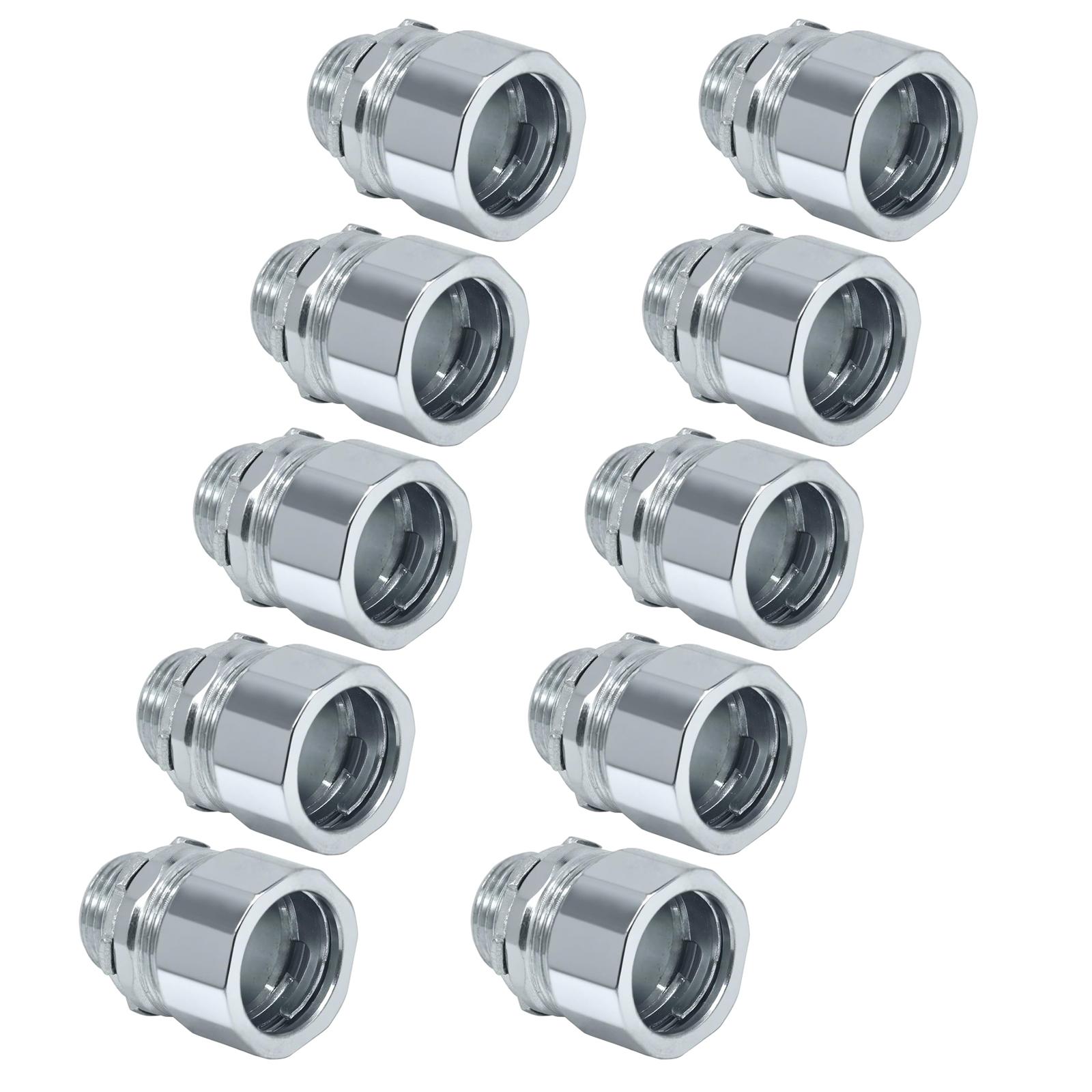 Steel Conduit Compression Couplers Spring Loaded Clamps Metal Casting Simple Installation for Commercial Industrial Use