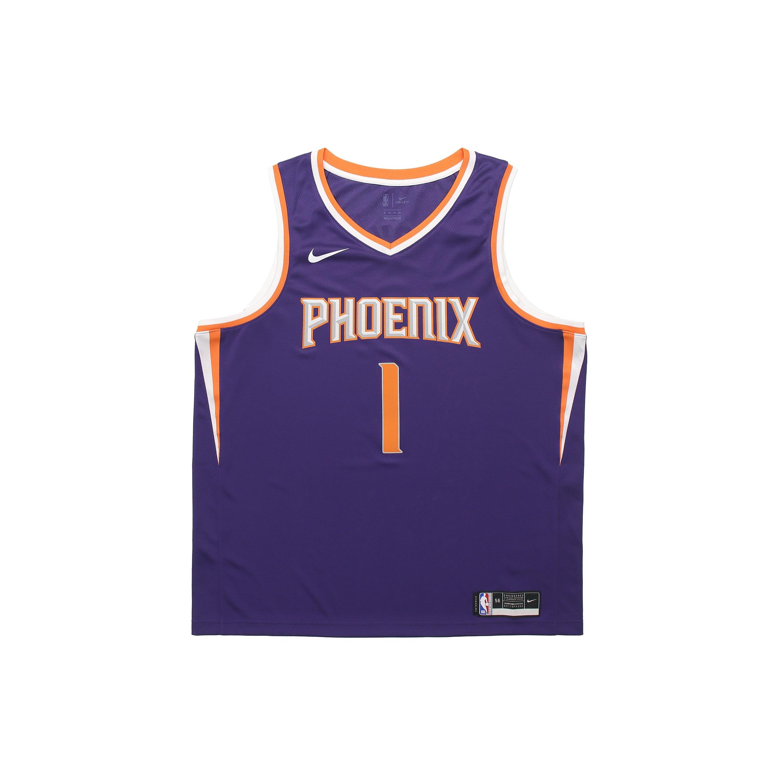 Nike Basketball Sports Jersey SW Fan Edition 2021 Season Knicks Phoenix Suns Devin Booker 1 Blue Men s CW3679-567 XL