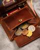 Large men's leather wallet with embossed zodiac sign - Peterson
