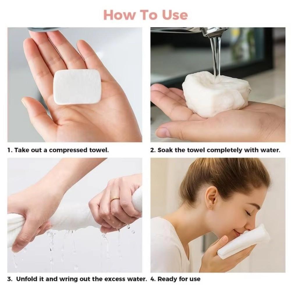 Portable Compressed Towels Soft Fabric Portable Towels New Disposable Face Towels  Camping
