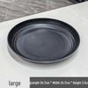 ZISIZ Japanese Style Round Divided Plastic Serving Tray