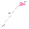 Bike Flag With Pole Adjustable Glass Fiber Flagpole For Bikes Cycling Warning Flags Advertising Home Decor Cycling Tail Flag