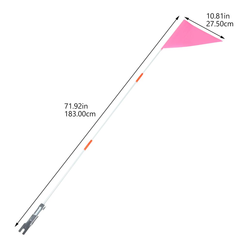 Bike Flag With Pole Adjustable Glass Fiber Flagpole For Bikes Cycling Warning Flags Advertising Home Decor Cycling Tail Flag