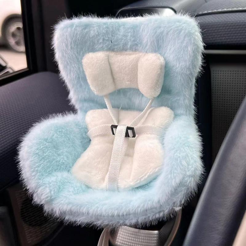 Labubu Barnesete 17cm Kawaii Plysj Sikkerhetssete Bil Luftuttaksdekorasjon Kawaii Anime Dukke Bilinteriørdekor Kreative Gaver