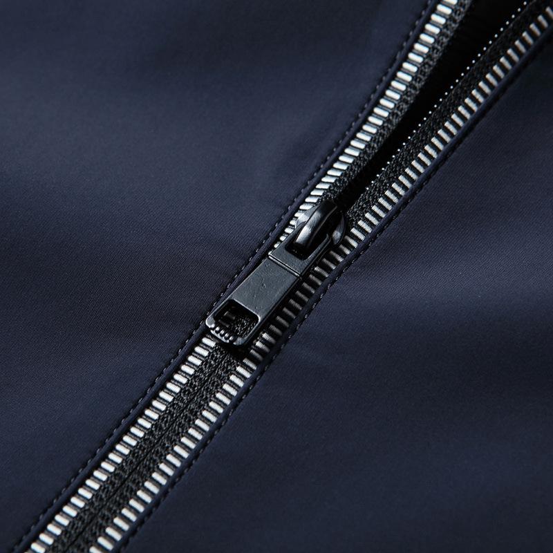 Spring and Autumn Removable Hat Jacket Light Luxury Business Youth Casual Windproof Solid Color Jacket