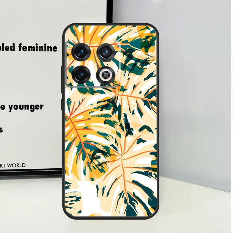 Tropical Leaf Pattern For OnePlus Nord CE 5 2 3 4 Lite N20 N30 Case For OnePlus 15 13 12 11 10 Pro 10T 12R 13R 13T