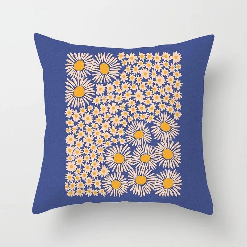 Hot Sale Modern Morandi Color Sofa Cushion Cover Home Nordic Abstract Mountain Moon Sun Geometric Pillow