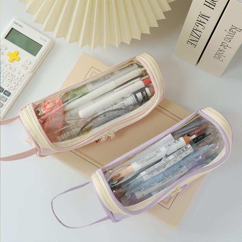 Space Capsule Pencil Case With Large Capacity Oxford Fabric Storage For Students And Office Use
