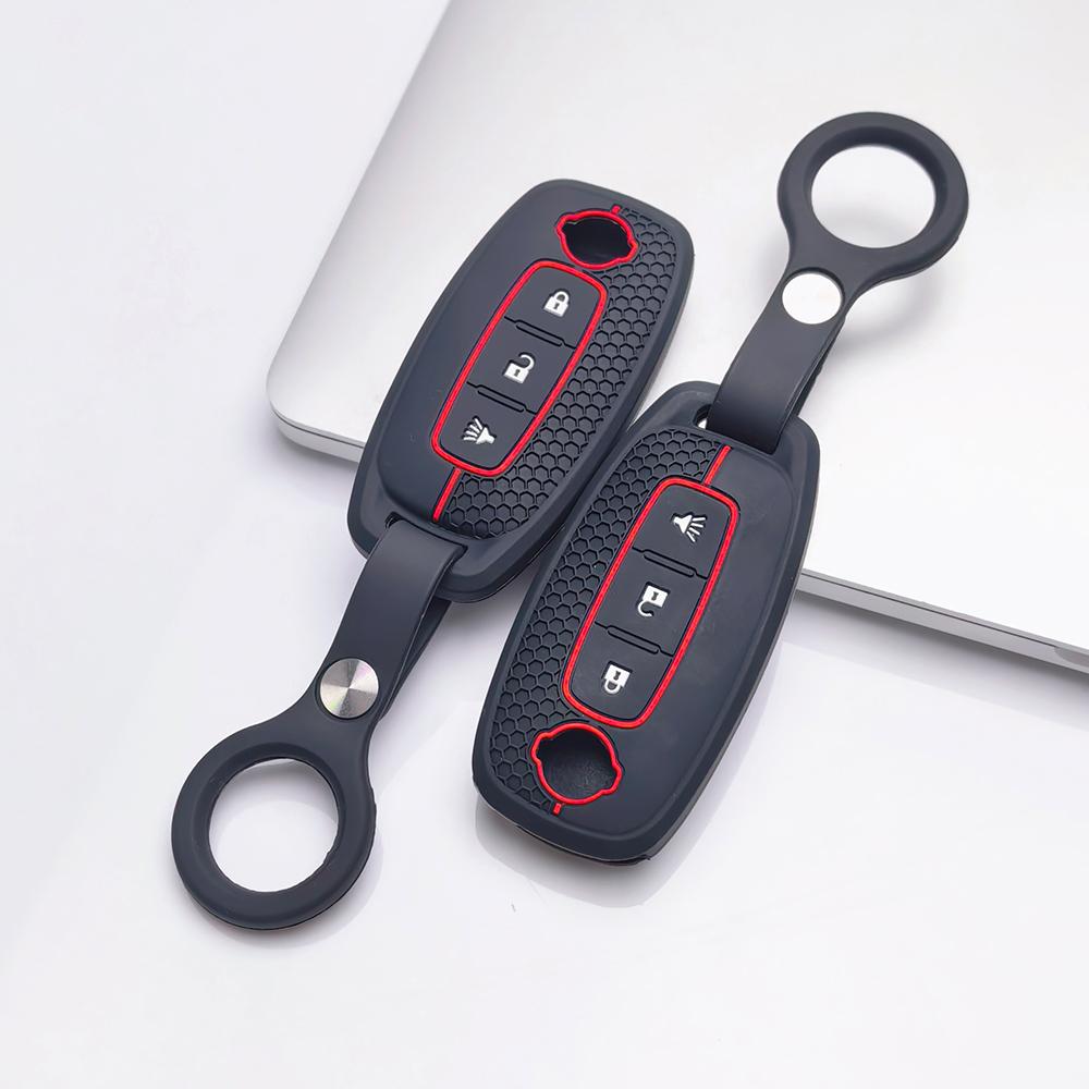 Key Fob Cover for Nissan Altima Sentra Models Rogue Murano Protect Your with Keychain Anti-Scratch Surface Shockproof Structure Soft Grip Texture