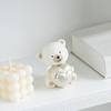Figurita de Cerámica Oso Amoroso Pequeña Linda Osos de Dibujos Animados con Estatua de Corazón para Boda Navidad Habitación Infantil Escritorio Estante Decoración del Hogar