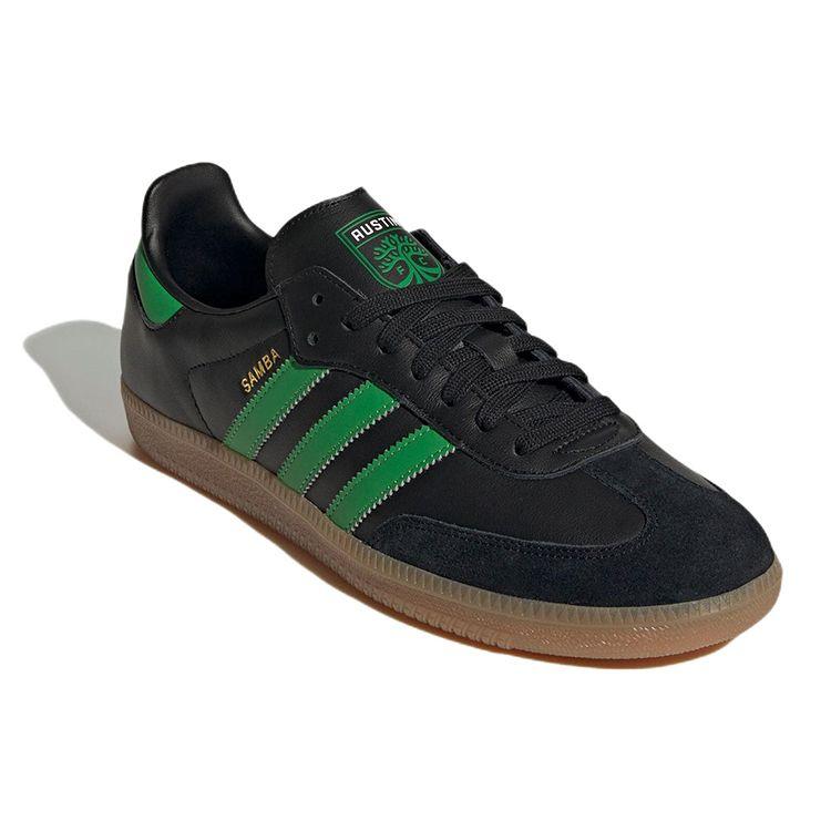 Adidas Samba Team Austin FC Unisex Sneakers Black Core-Black Real-Green HQ7035