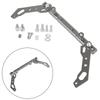 Cross Bar Adjustable Handlebar Balance Lever Universal Silver For Motorcycle