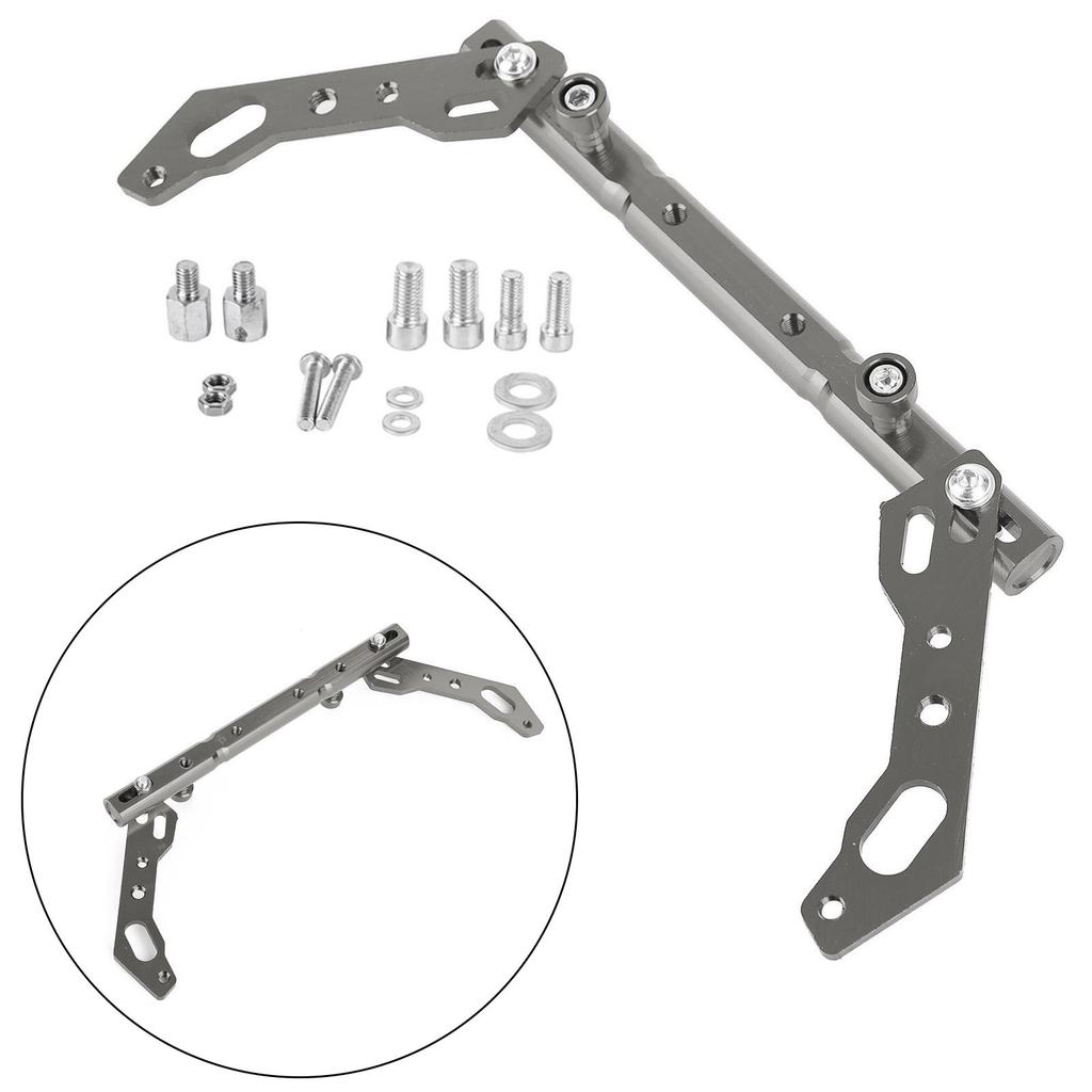 Cross Bar Adjustable Handlebar Balance Lever Universal Silver For Motorcycle