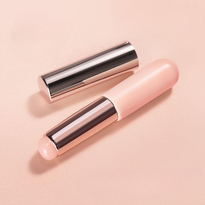 

1PC Silicone Lip Brush With Cover Cap Concealer Brush Like Fingertips Q Soft Lipstick Makeup Brushes Round Head No Broken рожевий