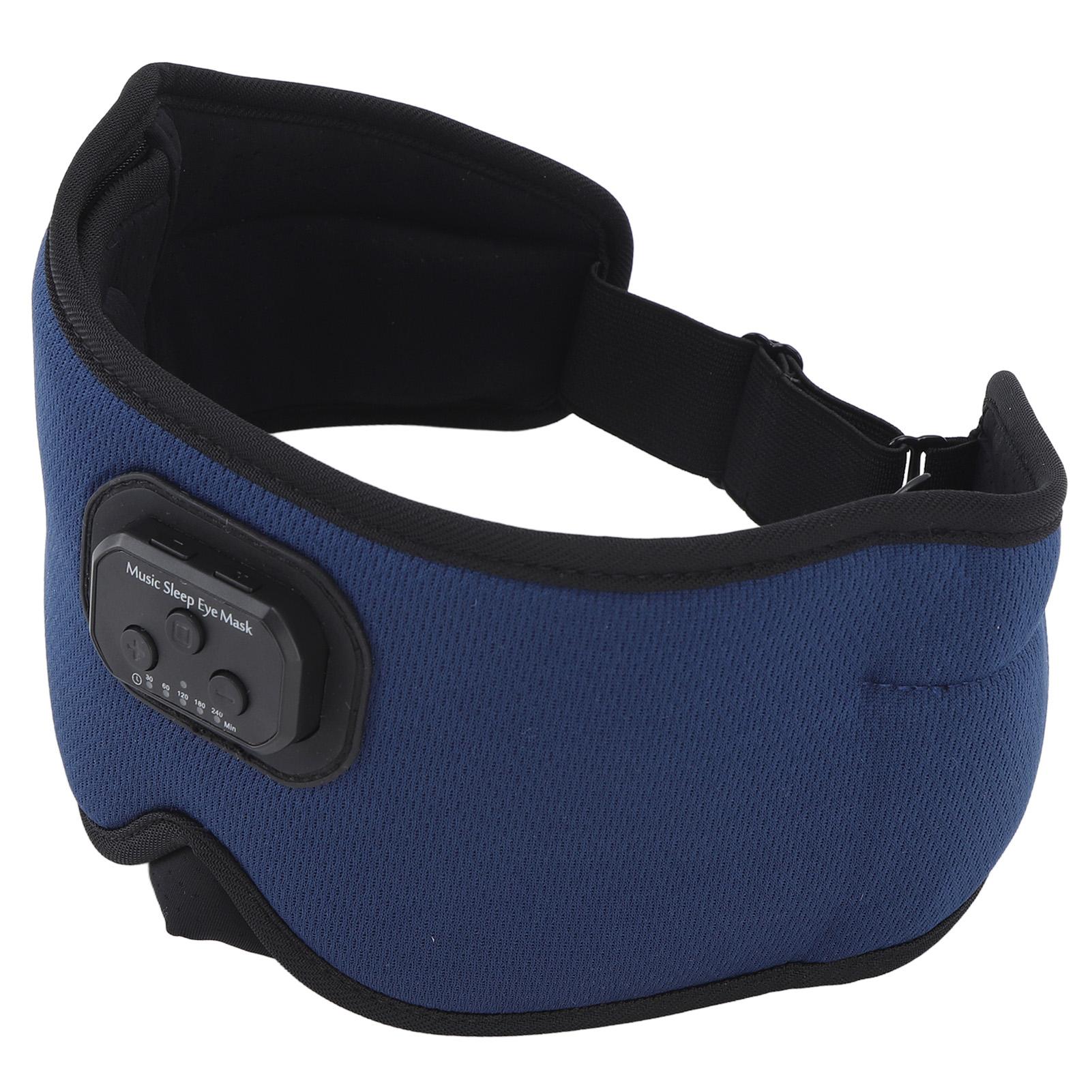 

Bluetooth 5.2 Sleep Headphones Wireless 3D Sleeping Eyeshade Music Headphones for Side Sleeper with 20 White Noise Blue синий