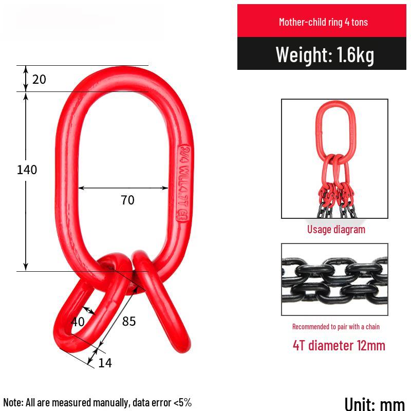 Heavy-Duty Master Link Lifting Ring