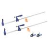 Bar Clamps for Woodworking, 2-Pack 91.4 Cm Opening, Lockable F-Clamp with 272 Kg Load Limit,63.5 Mm Depth, Cast Iron and Carbon Steel