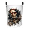 Horror Halloween Skeleton Laundry Basket Collapsible Large Clothing Storage Bin Baby Hamper