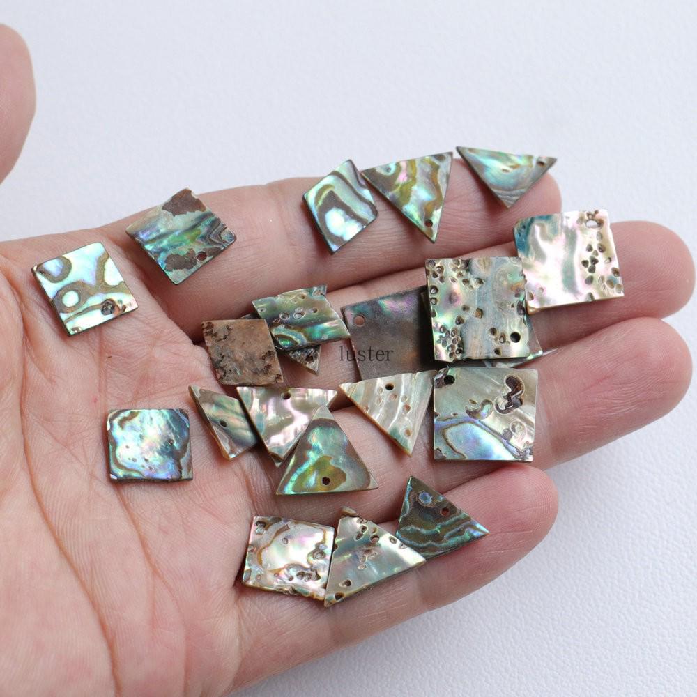 New Zealand Abalone Shell Pendant Charm - Ancient Style Hairpin & DIY Earring/Clothing Accessory.