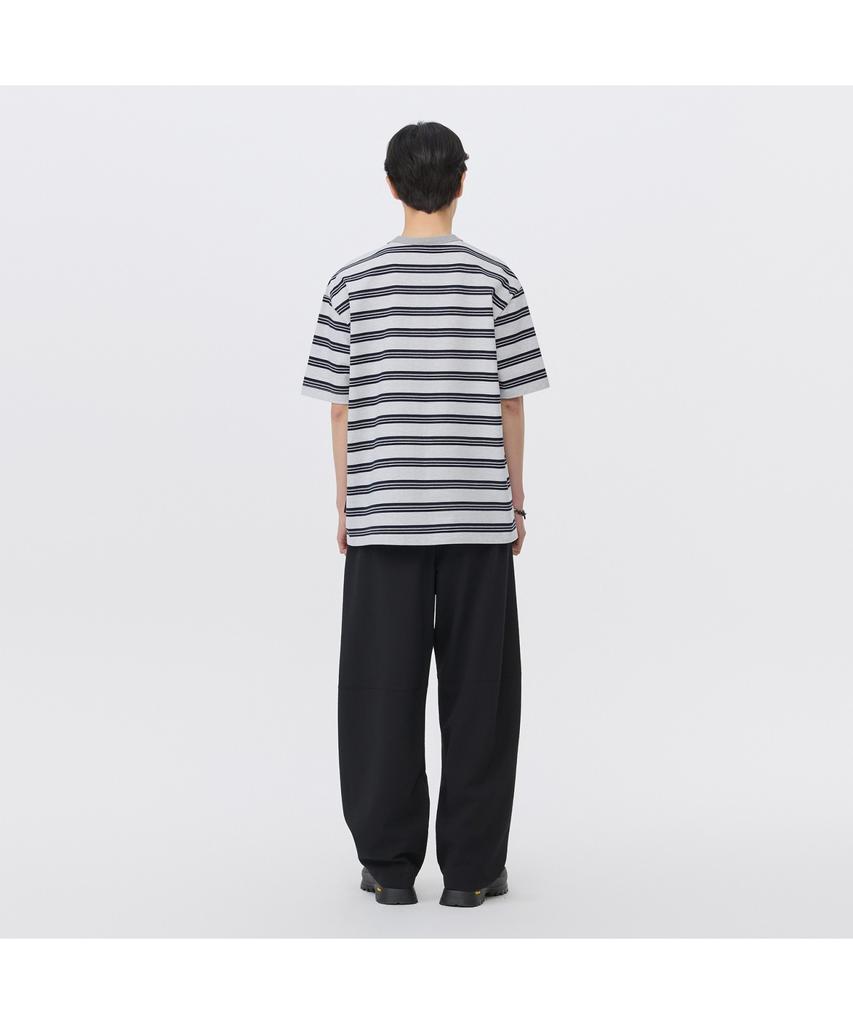 Keoseuuteommellou Gray Striped T-Shirt Cwtam26423Gyx