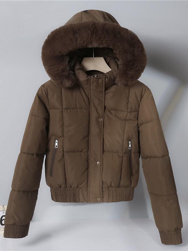 Cotton-padded women's short pie overcomes the Hong Kong style winter Korean version of piled and thickened student cotton-padded jacket with larg