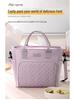Large Capacity Insulated Lunch Bag with Crossbody Strap