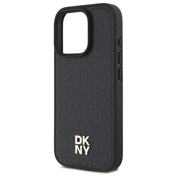 Dkny Dkhmp16Lpshrpsk Iphone 16 Pro 6.3  Hardcase Czarny/Black Repeat Pattern Stack Logo Magsafe
