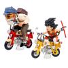 Anime Dragon Ball Z Anime Figure Son Goku Master Roshi Locomotives PVC Action Kame Sennin Motorcycle Toys Model Collector Gifts