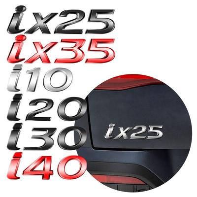 Samolepka na auto pro I30 I40 I10 I20 Ix25 Ix35 N Line Lesklá černá Logo Písmeno Dekorace Emblém Odznak zadního kufru Autopříslušenství
