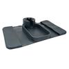Sofa Storage Rack with Raised Edge Cup Holder Silicone Anti-Slip Armrest Organizer for Remote Phone Tablet Keys