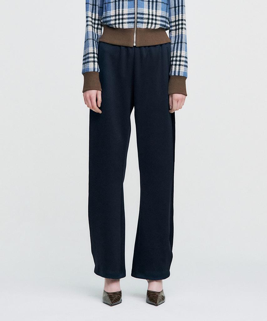 Kimjisu Logo Tape Track Pants _ Navy