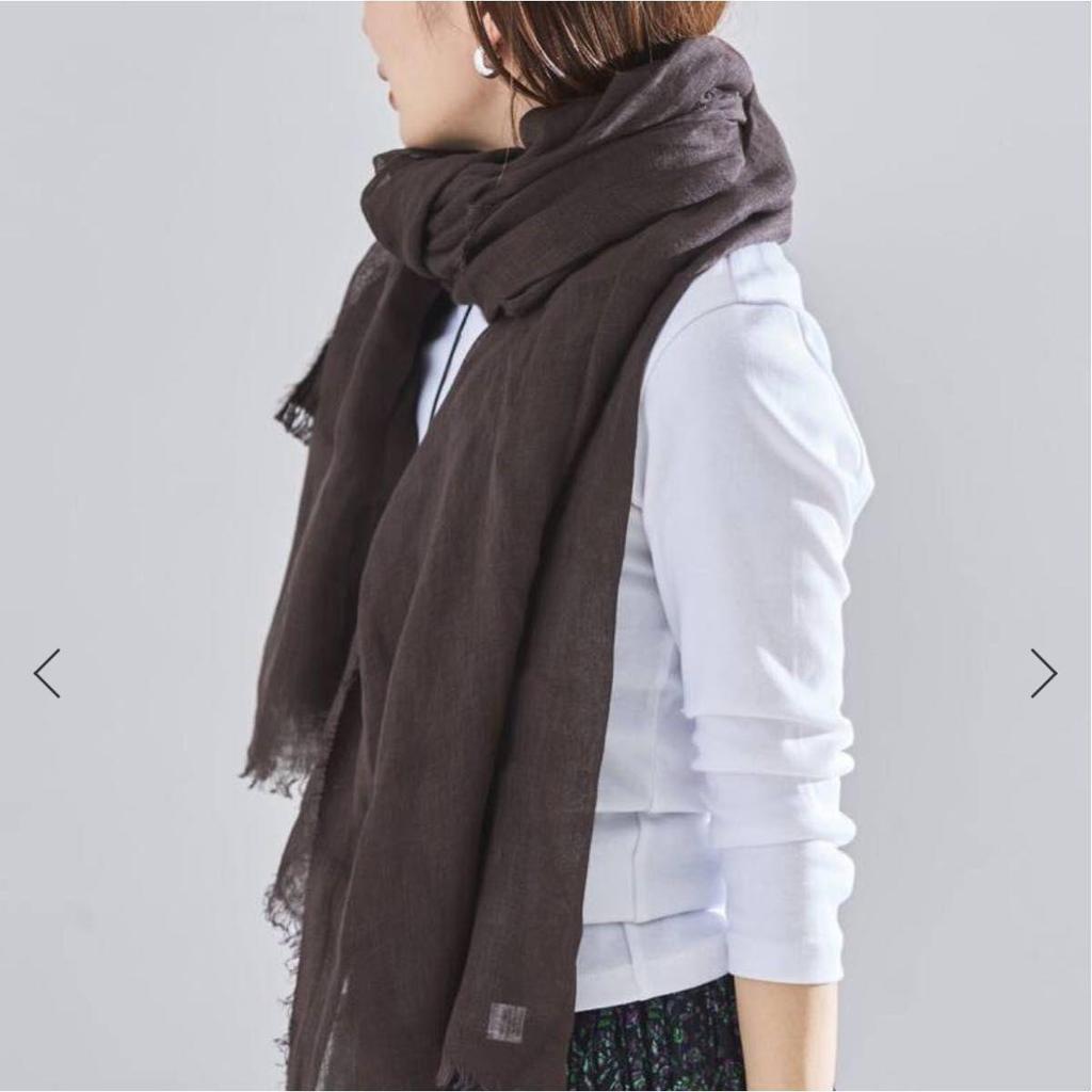 Used IENA NIMNIMDUAI PLAIN GAUZE STOLE