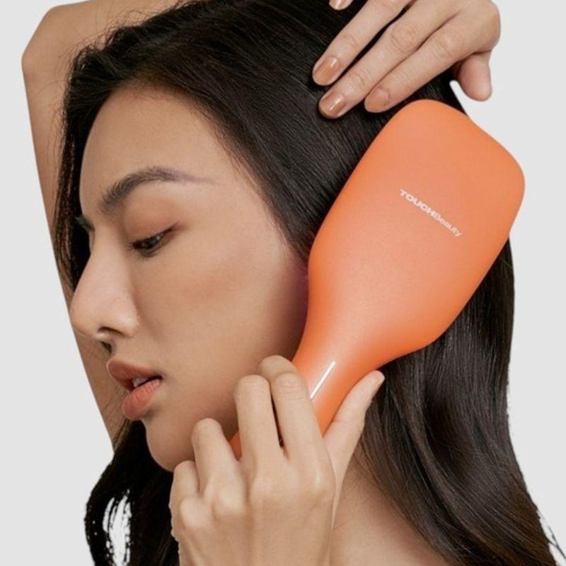 Pearl Care Touch Beauty Scalp Massager, Hair Loss Care Manager, Negative Ion Hair Care Device, Orange