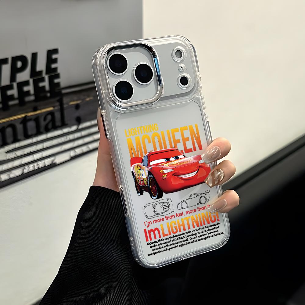 Cartoon Cars McQueens Sallys Phone Case for Apple iPhone 17 Air 16 16e 15 14 13 12 11 Pro Max X Xs XR 8 Plus Luxury Clear Cover