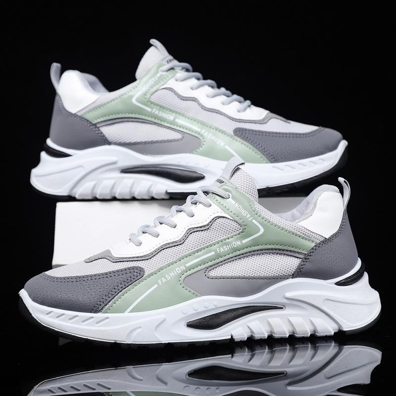 Autumn Men's Shoes New Trend Blue Breathable Mesh Sports and Leisure Shoes Men's Shoes