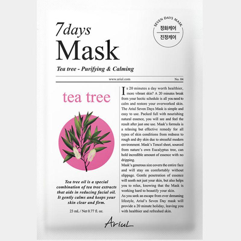 Ariul NEW Seven Days Mask Pack Tea Tree M 1 Sheet (Troubled Skin & Soothing) (ARSD143)A Seven Days Tea Tree M 1 sheet