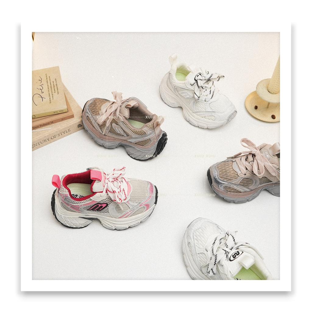 XSHX "Paris 6XL" retro avant-garde children's dad sports shoes spring and summer double net men and women [Wenzhou shoes]