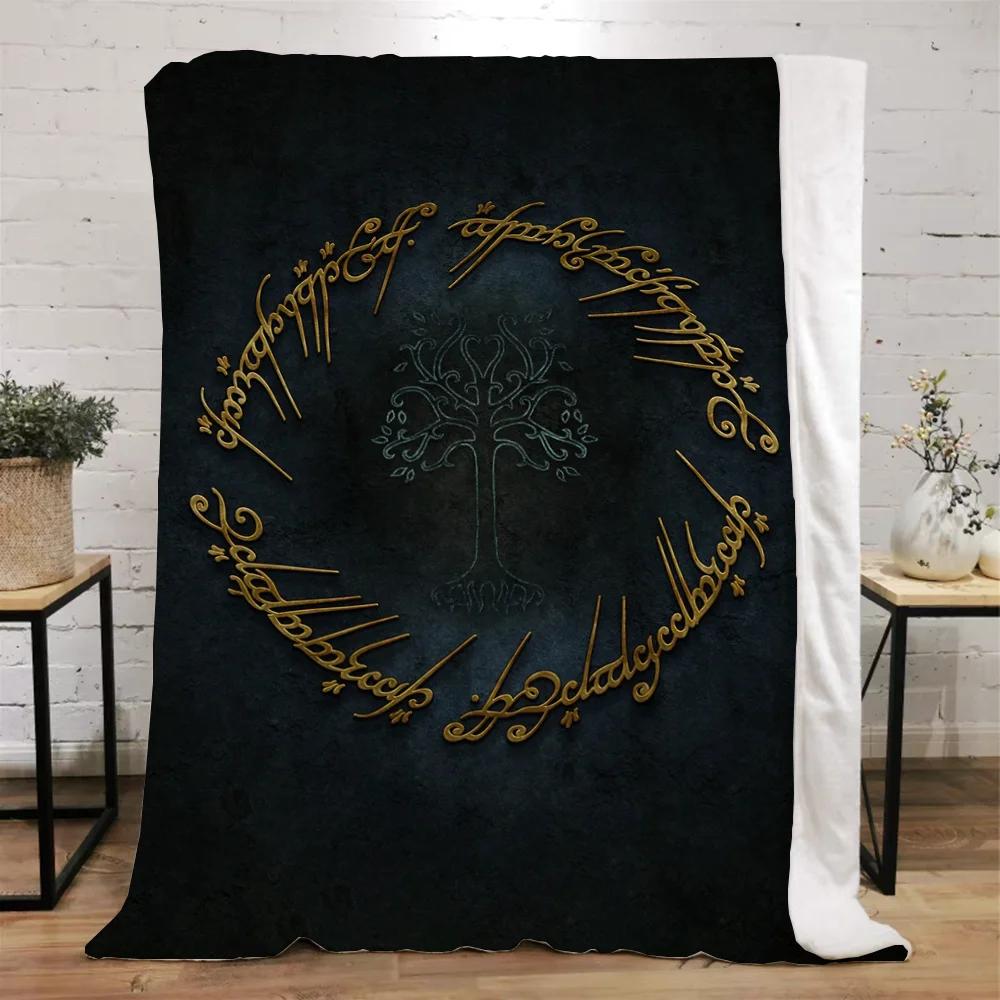 The Lord of the Rings Fleece Throw Blanket for Sofa Decoration Bed Blankets King Size Home Interior Knitted Plaid Luxury Bedding