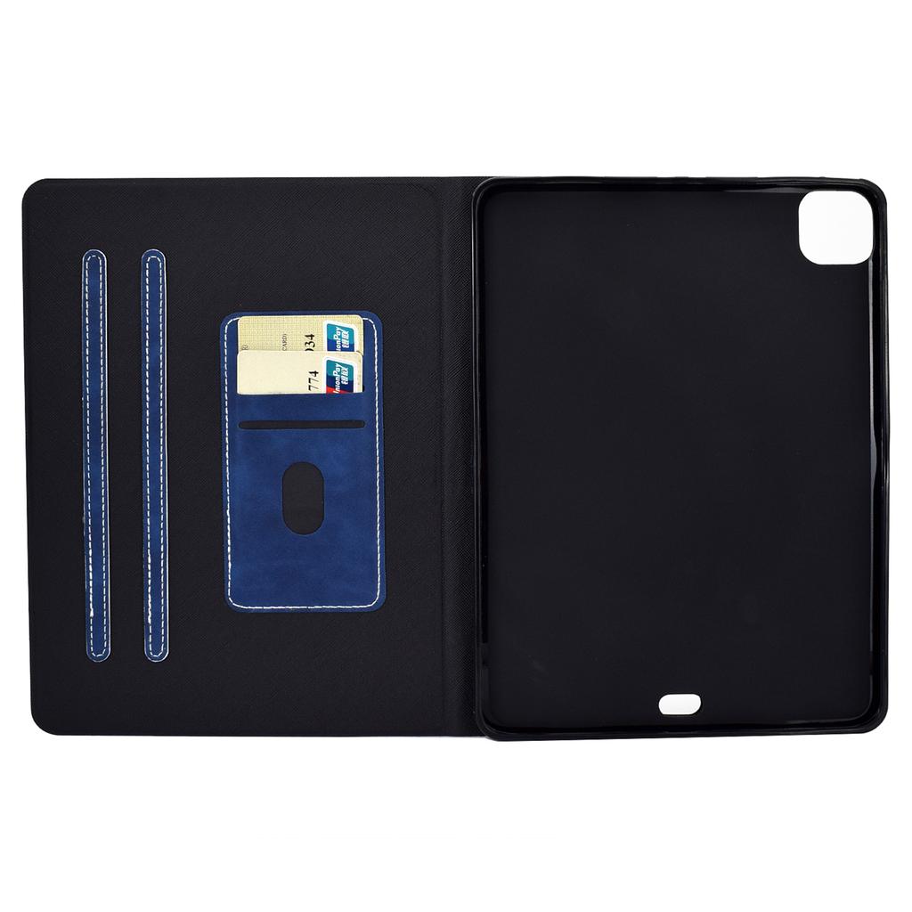 Dla iPada Pro 11 (2024) Etui Skórzane Teksturowane Skóra Krowia Pokrowiec na Tablet Widok Wielokątny