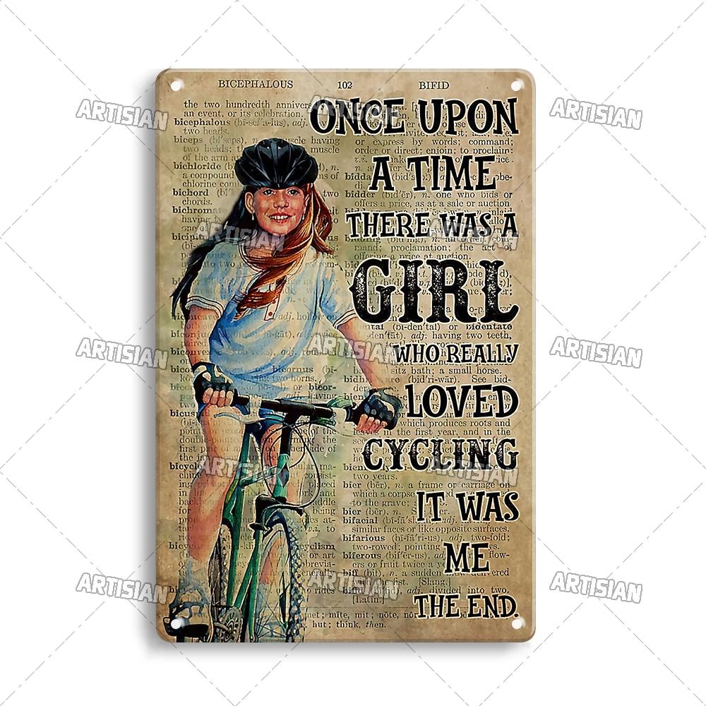 Artisian Cycling Metal Sign Bicycle Tin Plaque Bike Decorative Poster Wall Decor Garage Bar Pub Club Hotel Cafe Kitchen Home
